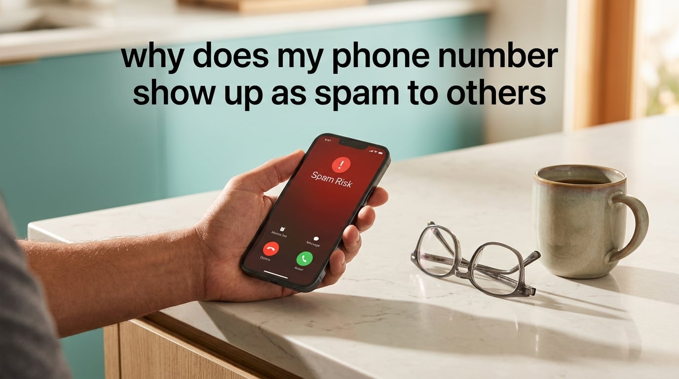 why does my phone number show up as spam to others