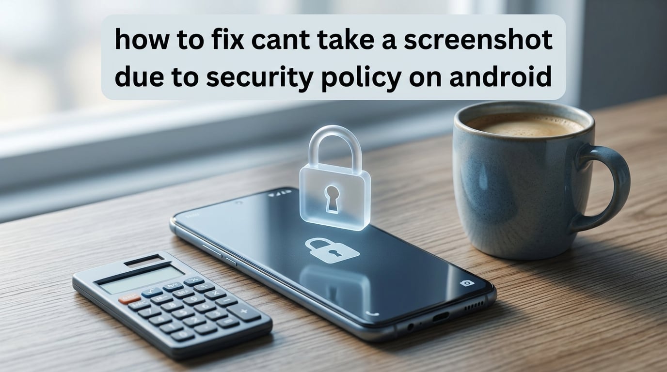 how to fix cant take a screenshot due to security policy on android