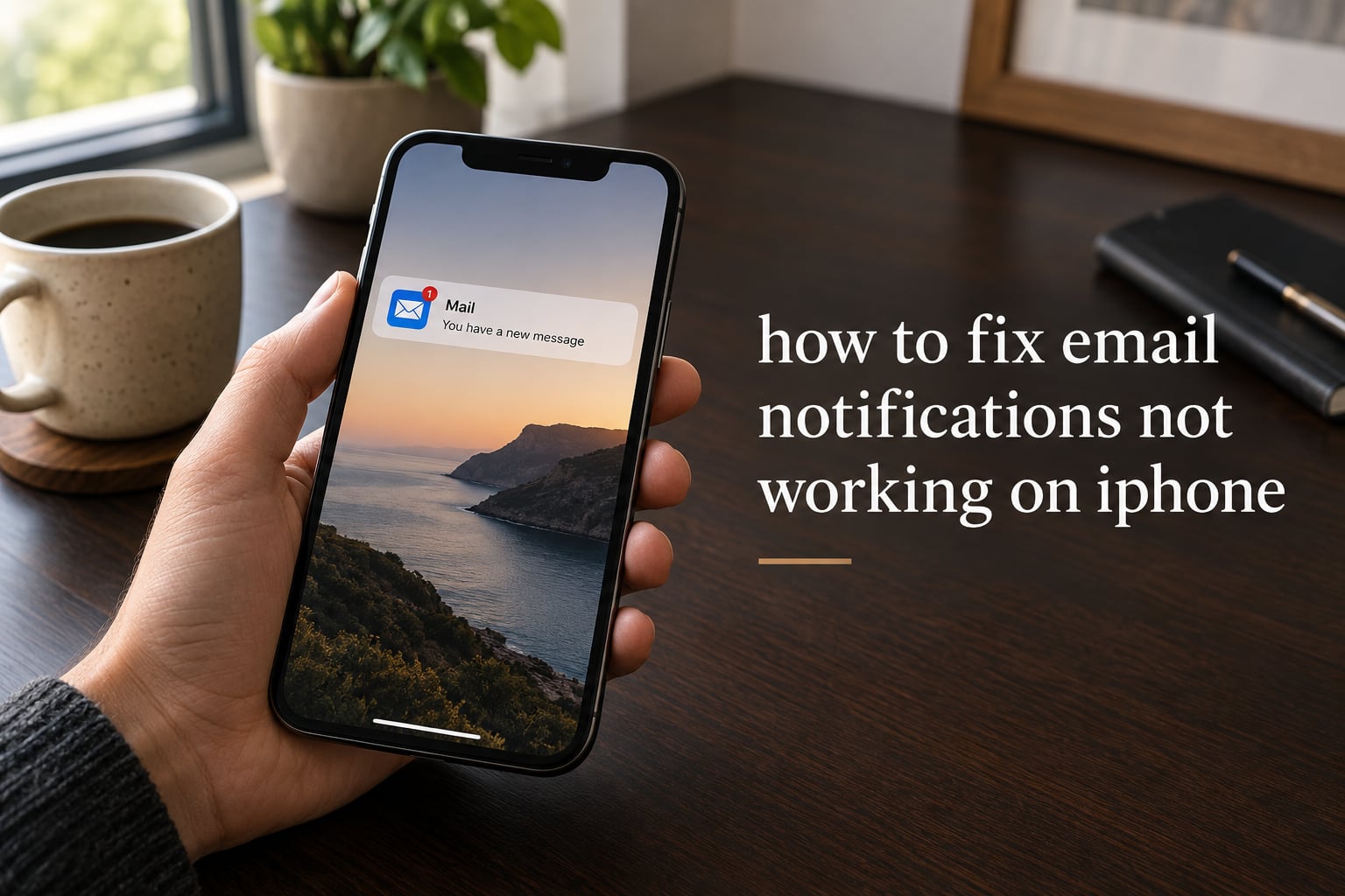 how to fix email notifications not working on iphone