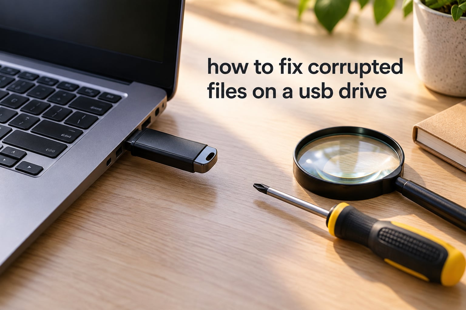 how to fix corrupted files on a usb drive