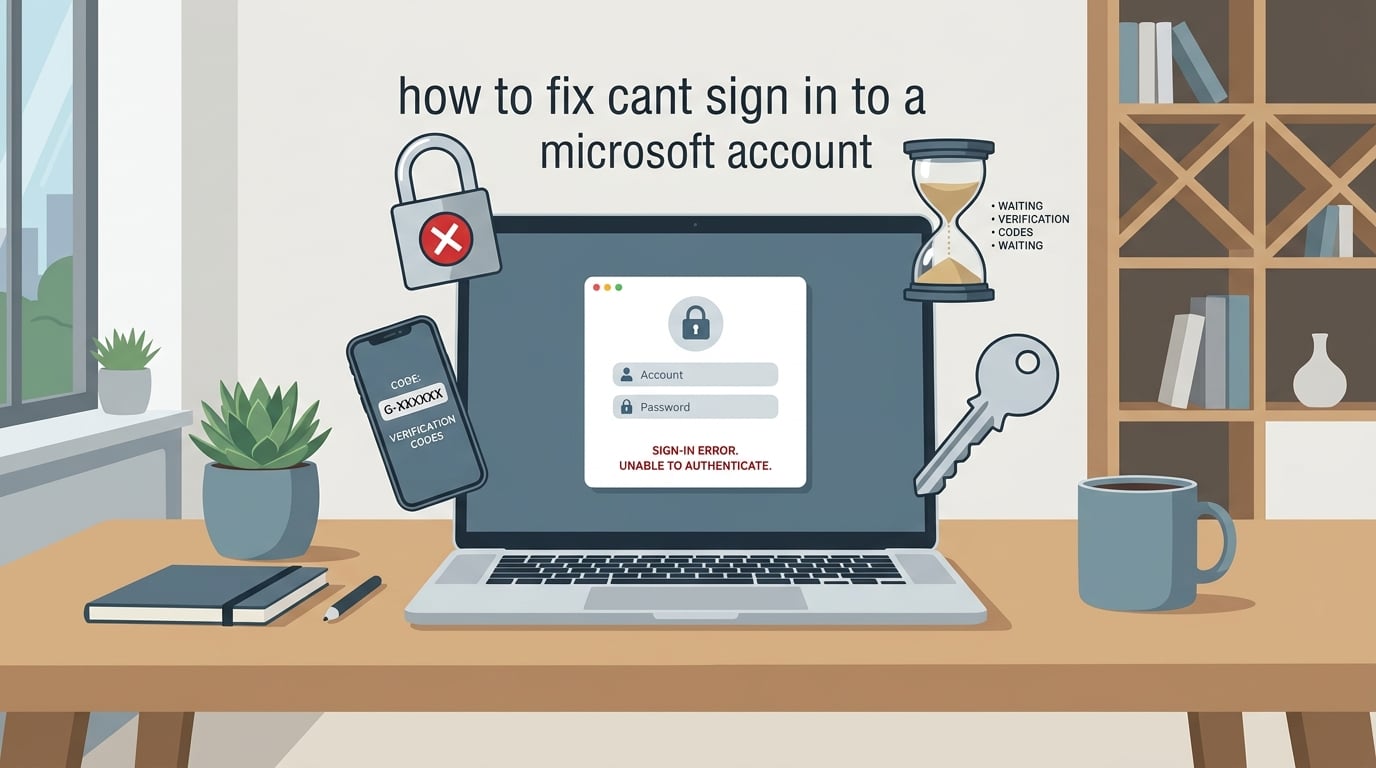 how to fix cant sign in to a microsoft account