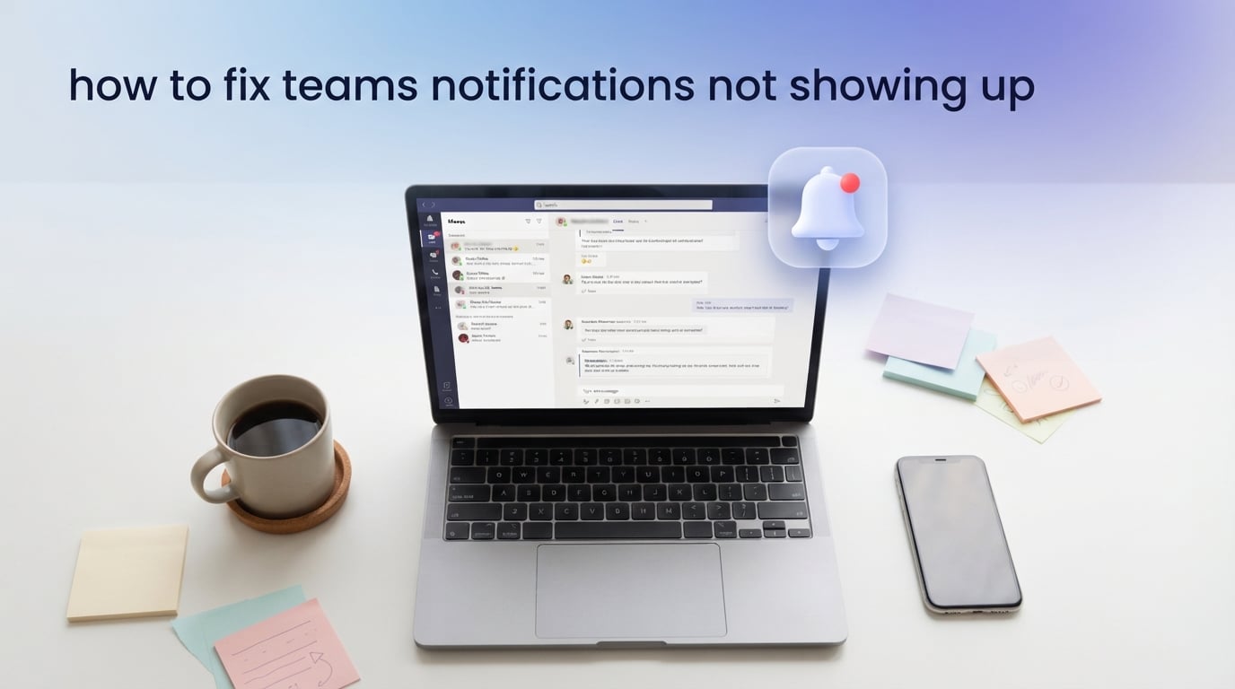 how to fix teams notifications not showing up