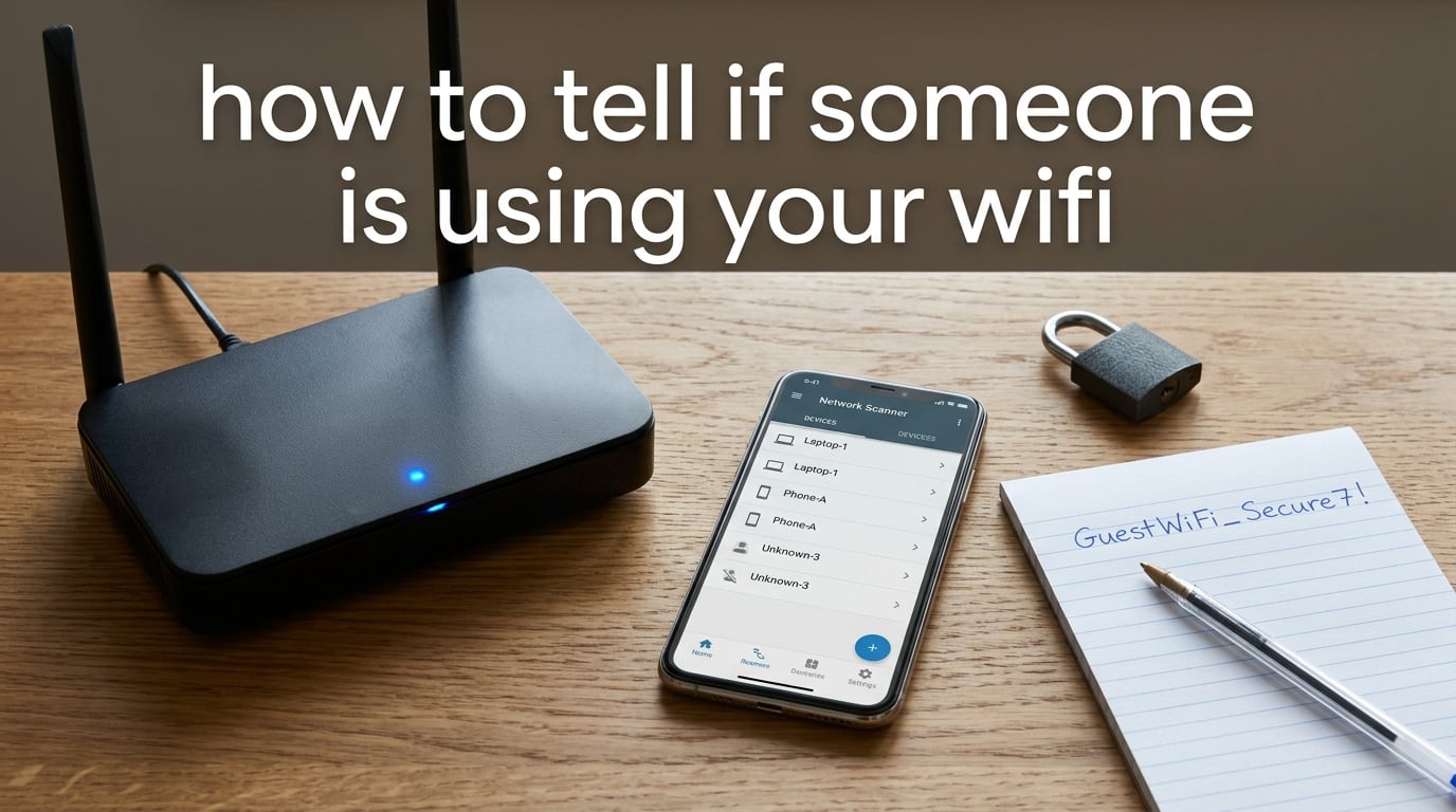 how to tell if someone is using your wifi