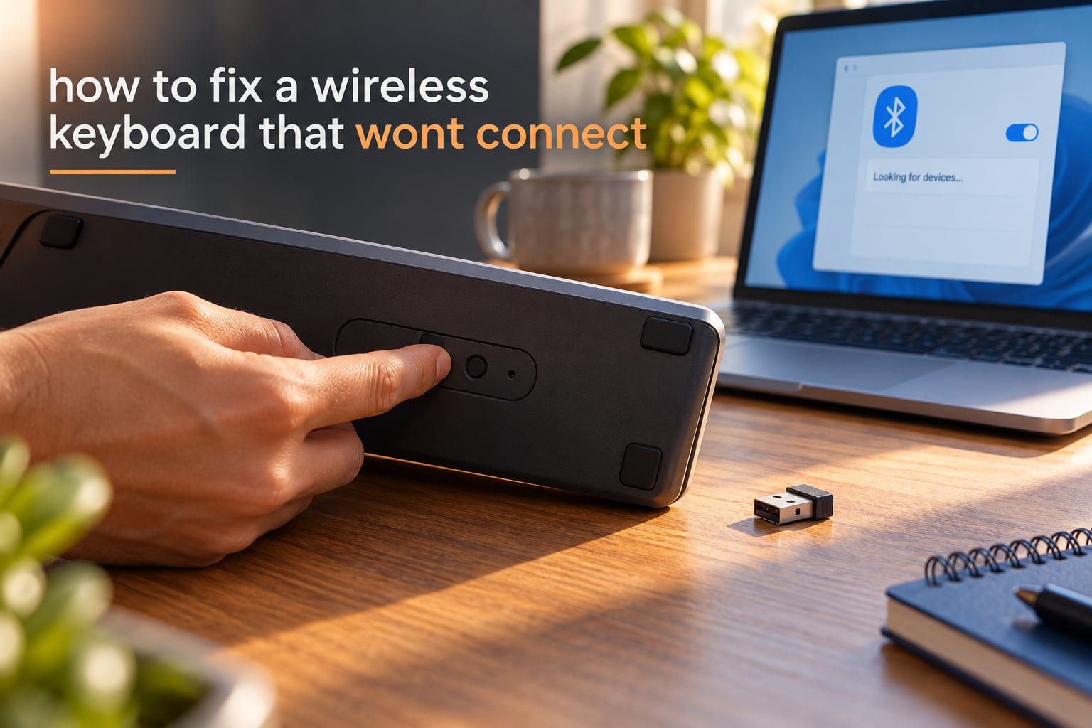 how to fix a wireless keyboard that wont connect