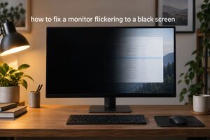how to fix a monitor flickering to a black screen