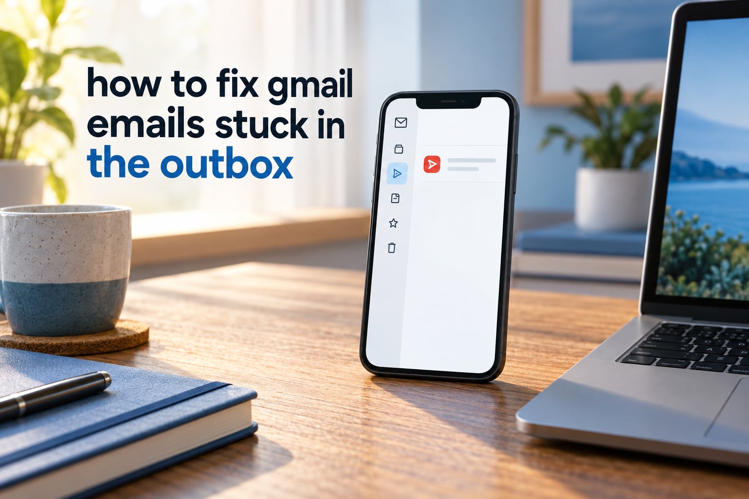 how to fix gmail emails stuck in the outbox