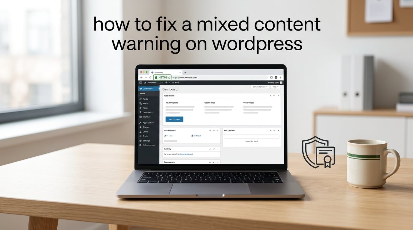 how to fix a mixed content warning on wordpress