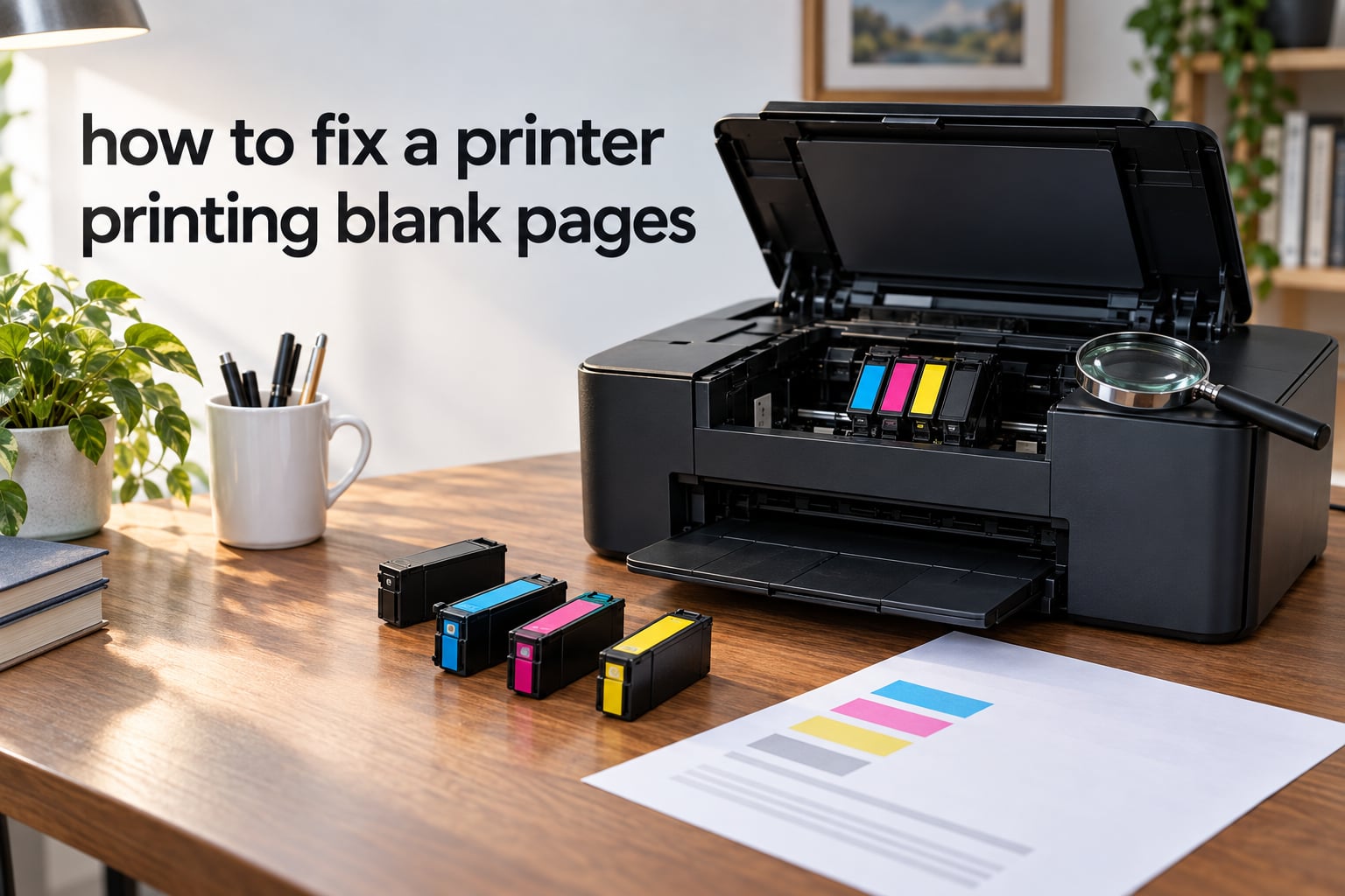 how to fix a printer printing blank pages