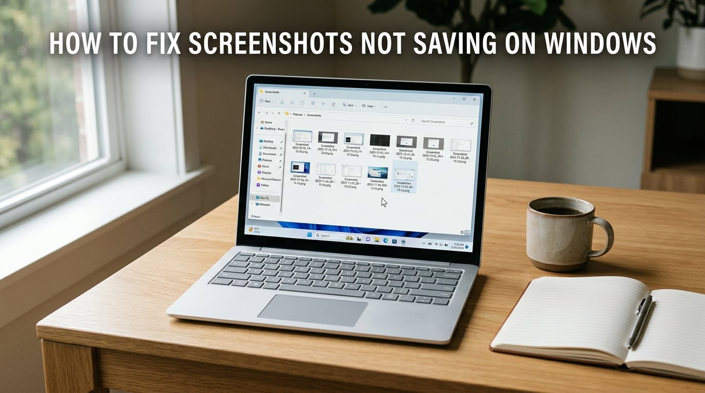 how to fix screenshots not saving on windows