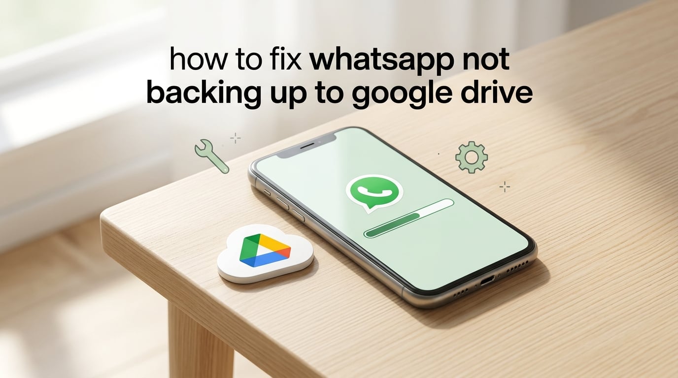how to fix whatsapp not backing up to google drive