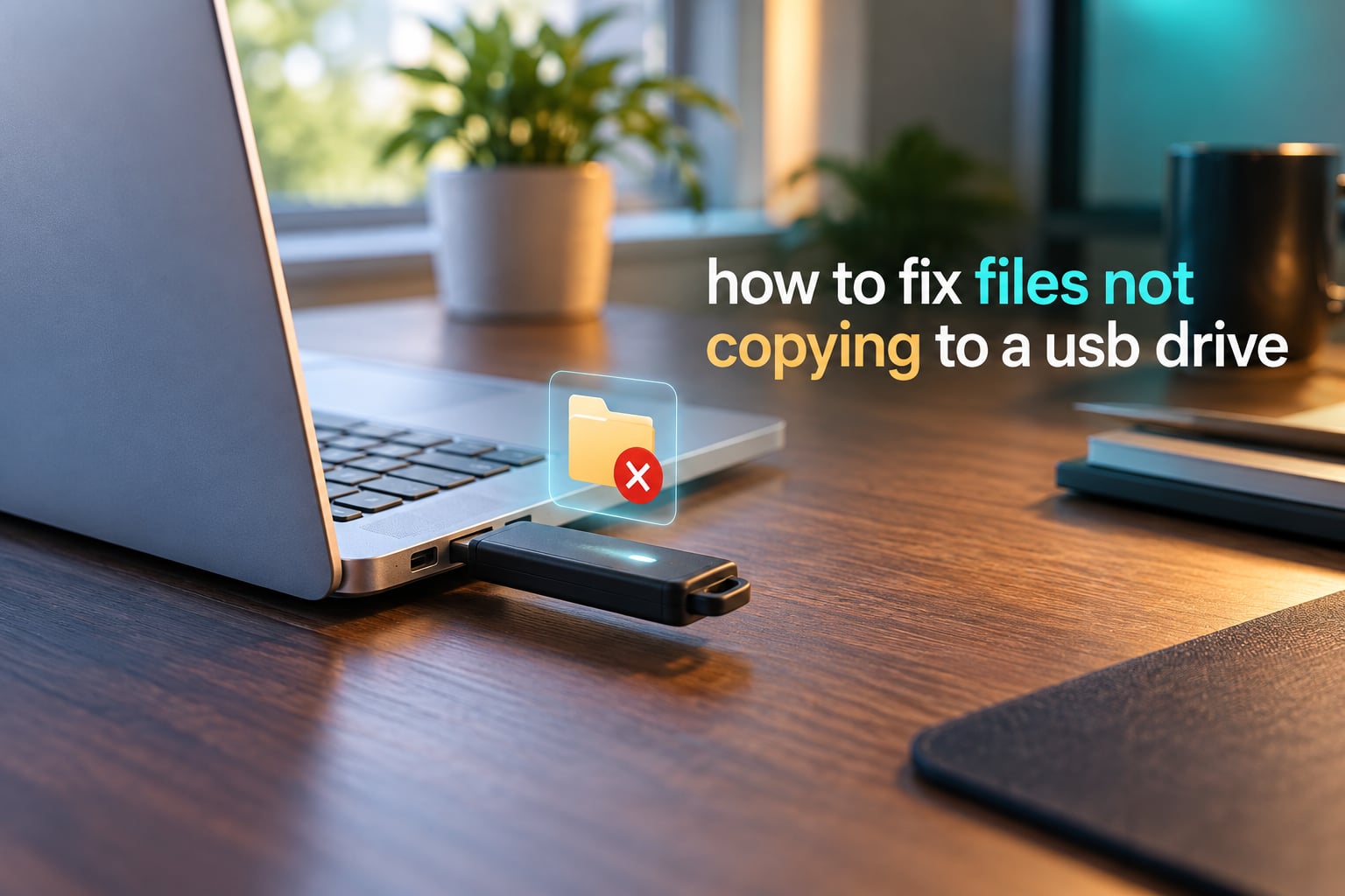 how to fix files not copying to a usb drive