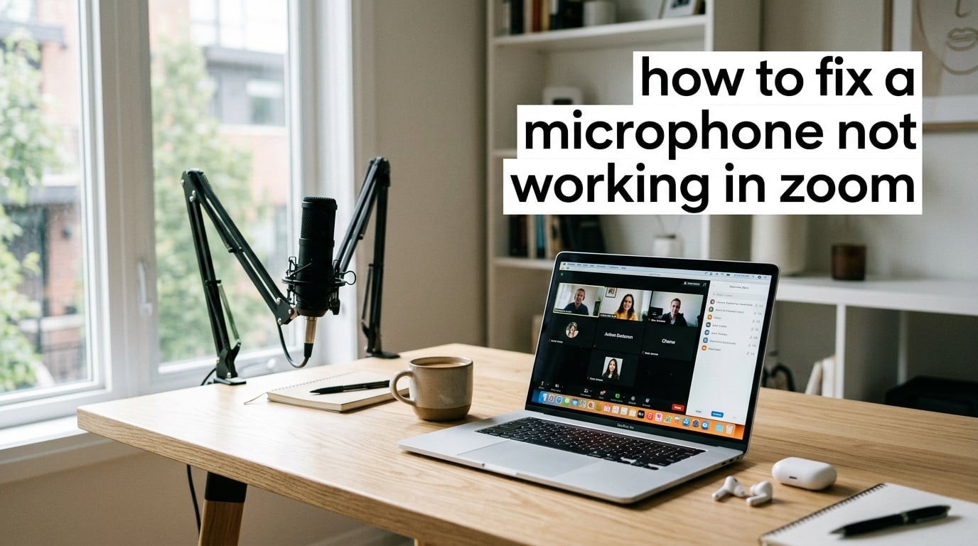 how to fix a microphone not working in zoom