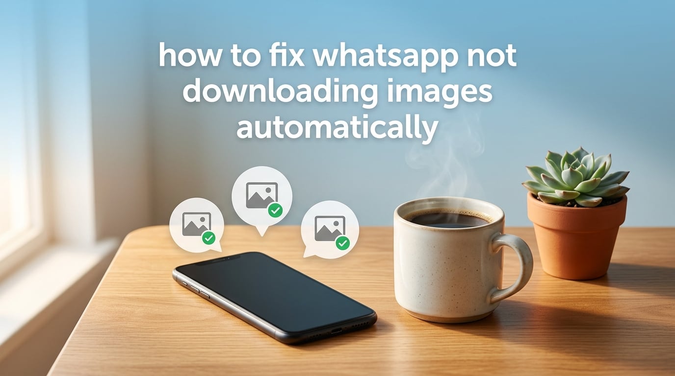 how to fix whatsapp not downloading images automatically